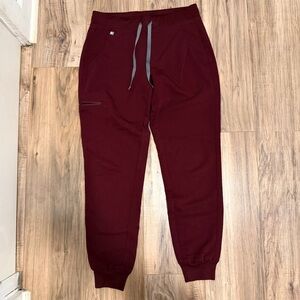 Figs Burgundy Technical Collection Zamora joggers